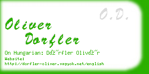 oliver dorfler business card